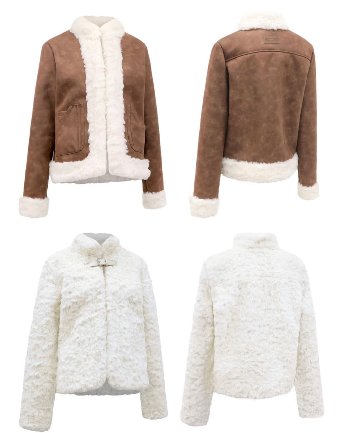 새상품 나체 리버시블 퍼자켓  상품이미지6