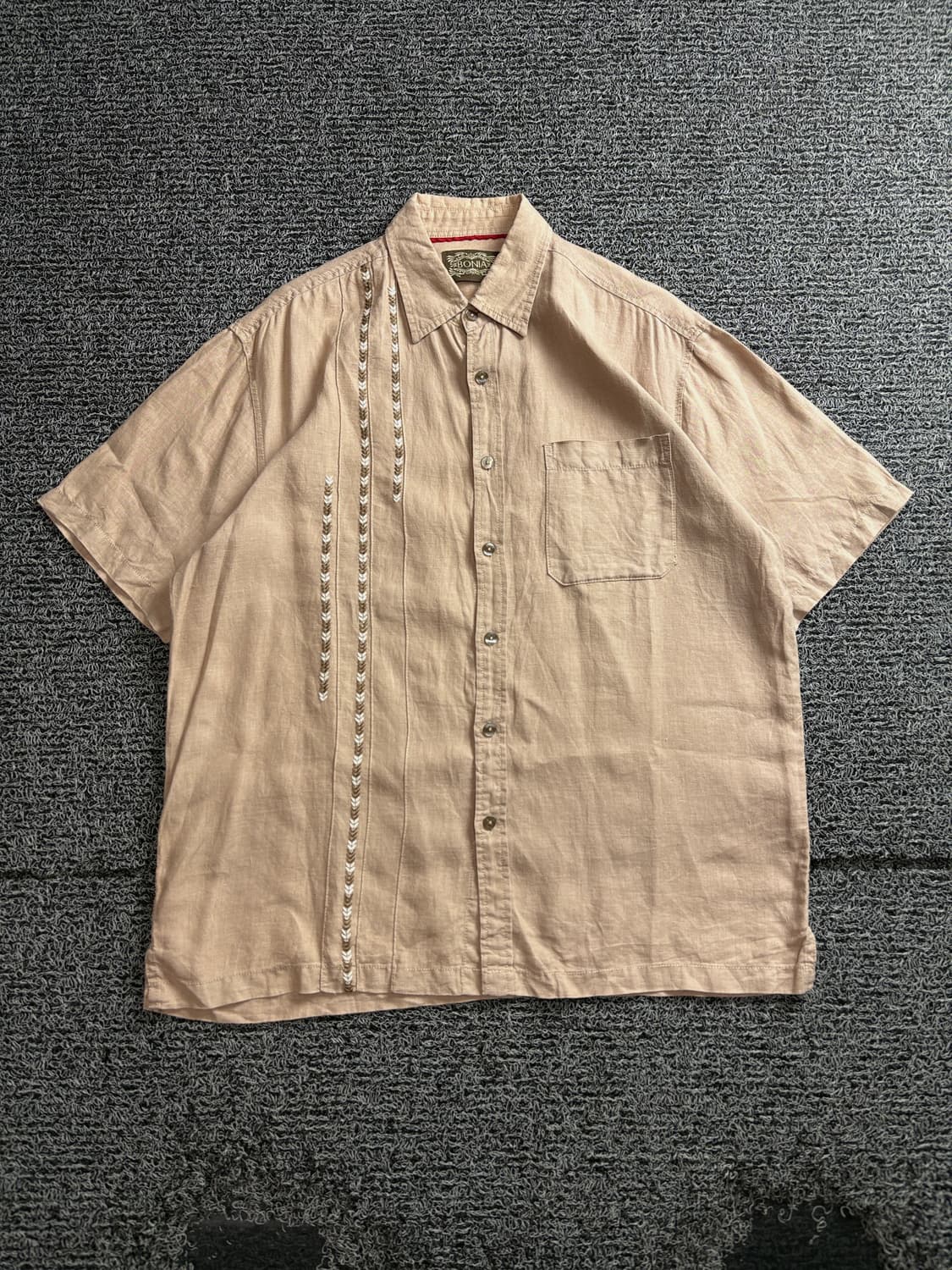 BONIA 빈티지 쿠바 패턴 셔츠 3996 상품이미지2