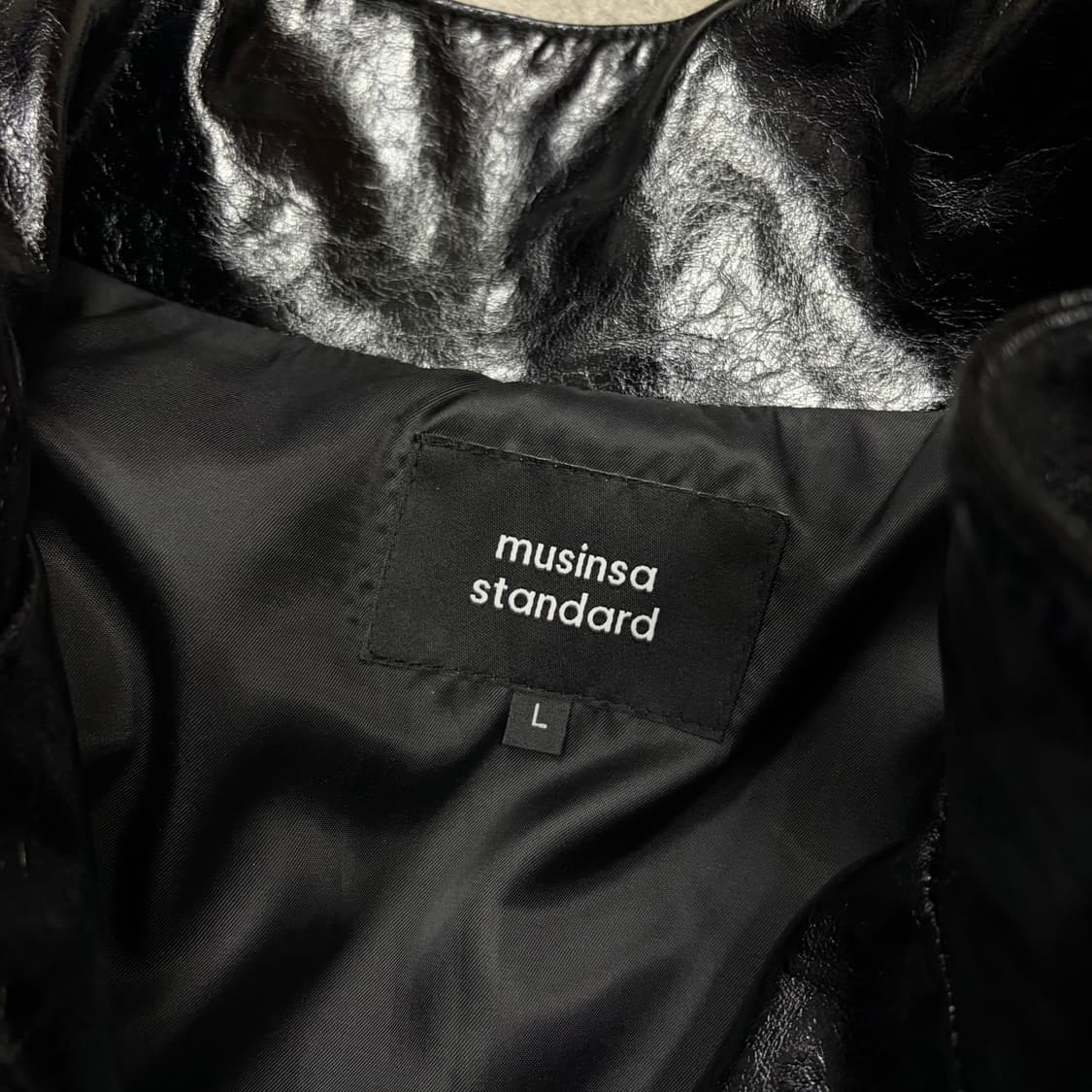 무신사 스탠다스 레더 트랙 재킷[2398] 상품이미지7