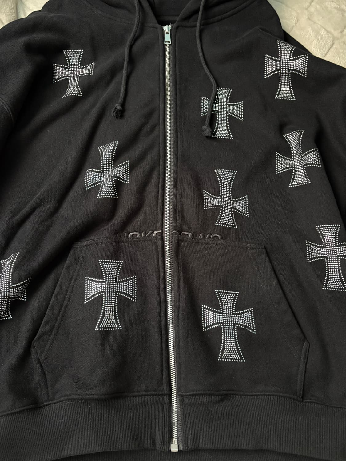 언노운 런던 라인스톤 후드집업 unknownlondon 상품이미지1