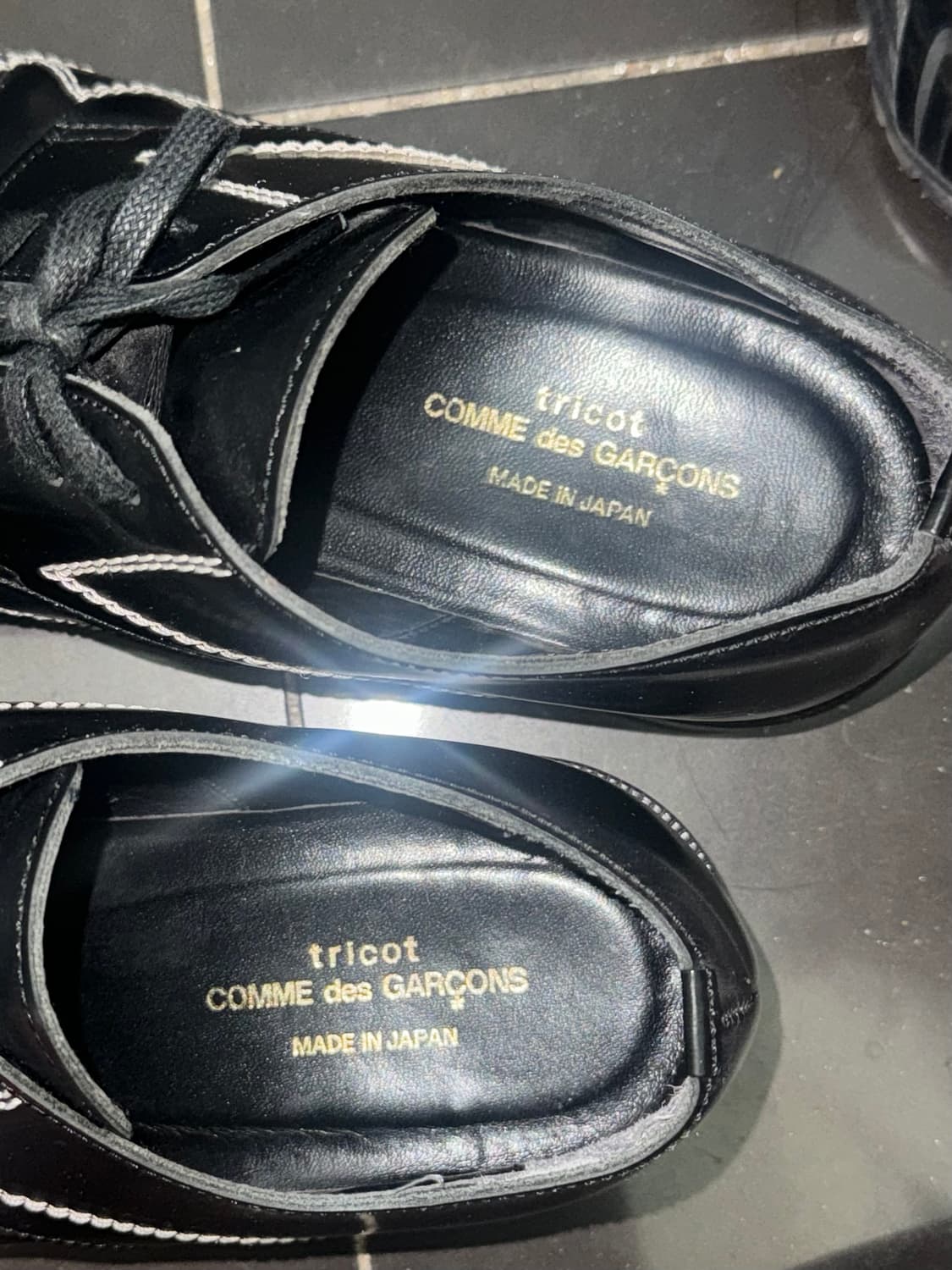 꼼데가르송 웨스턴 윙팁 더비슈즈 240 (무배) 상품이미지4