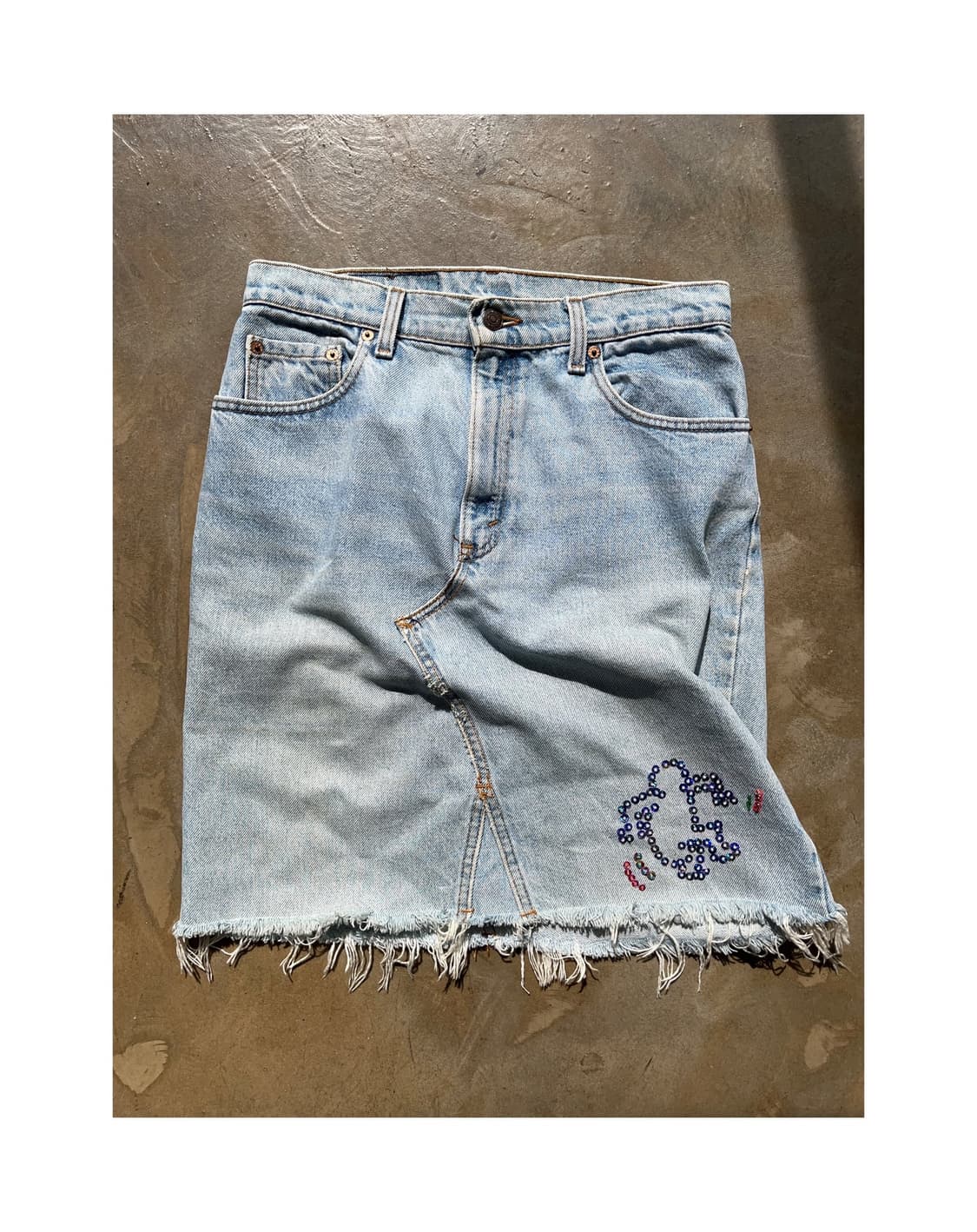 90’s Levi’s Keith Haring Denim Skirt  상품이미지1
