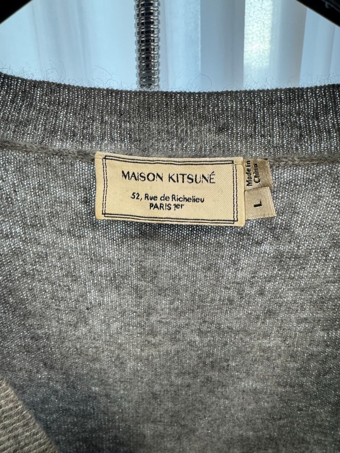 키츠네 캐시미어 100% 가디건 (L) 상품이미지3