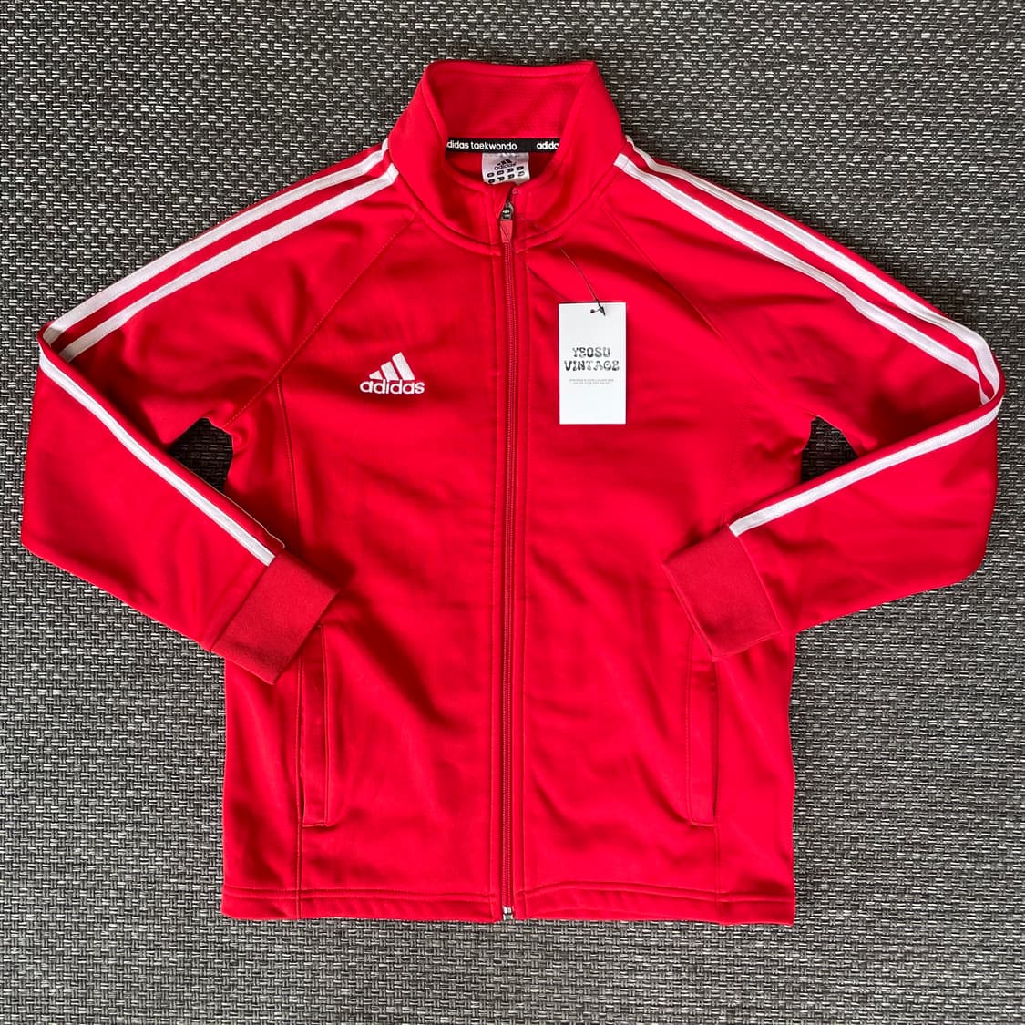 아디다스 레드 삼선 y2k 져지 트랙탑 70(130) 상품이미지1