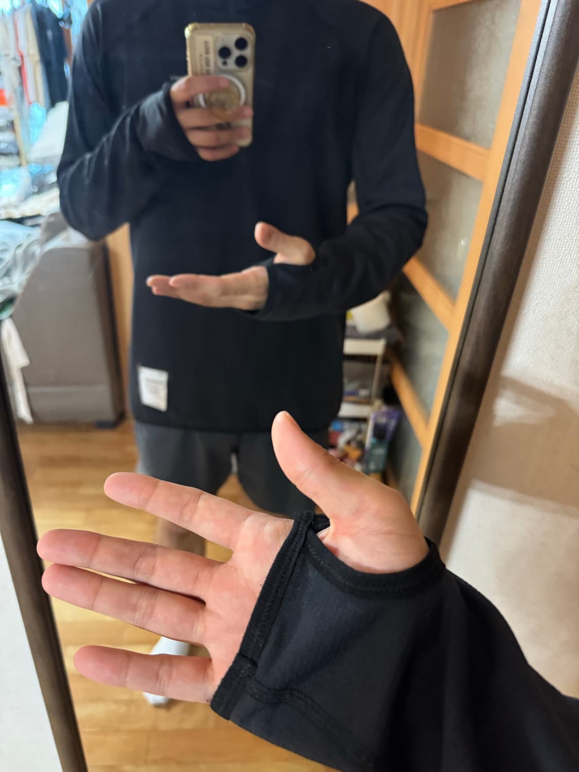 새티스파이 러닝 고스트플리스 하프집 L 상품이미지6