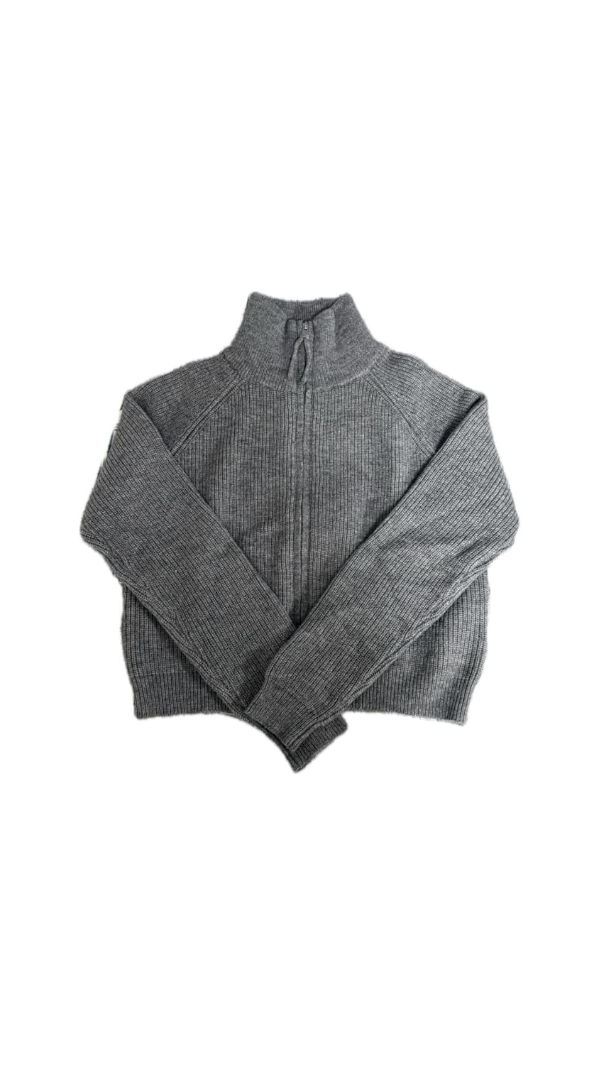 골지 투웨이 니트 집업 상품이미지1