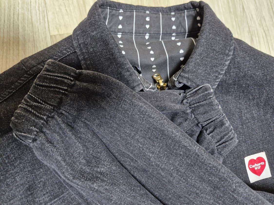 칼하트 WIP 칼하트윕 허드슨 리버시블 데님 자켓 블랙 상품이미지4