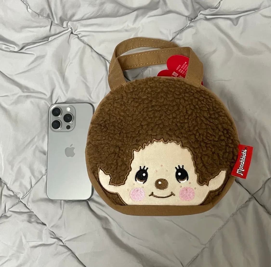 몬치치 스웨이드 얼굴 페이스 가방 상품이미지4