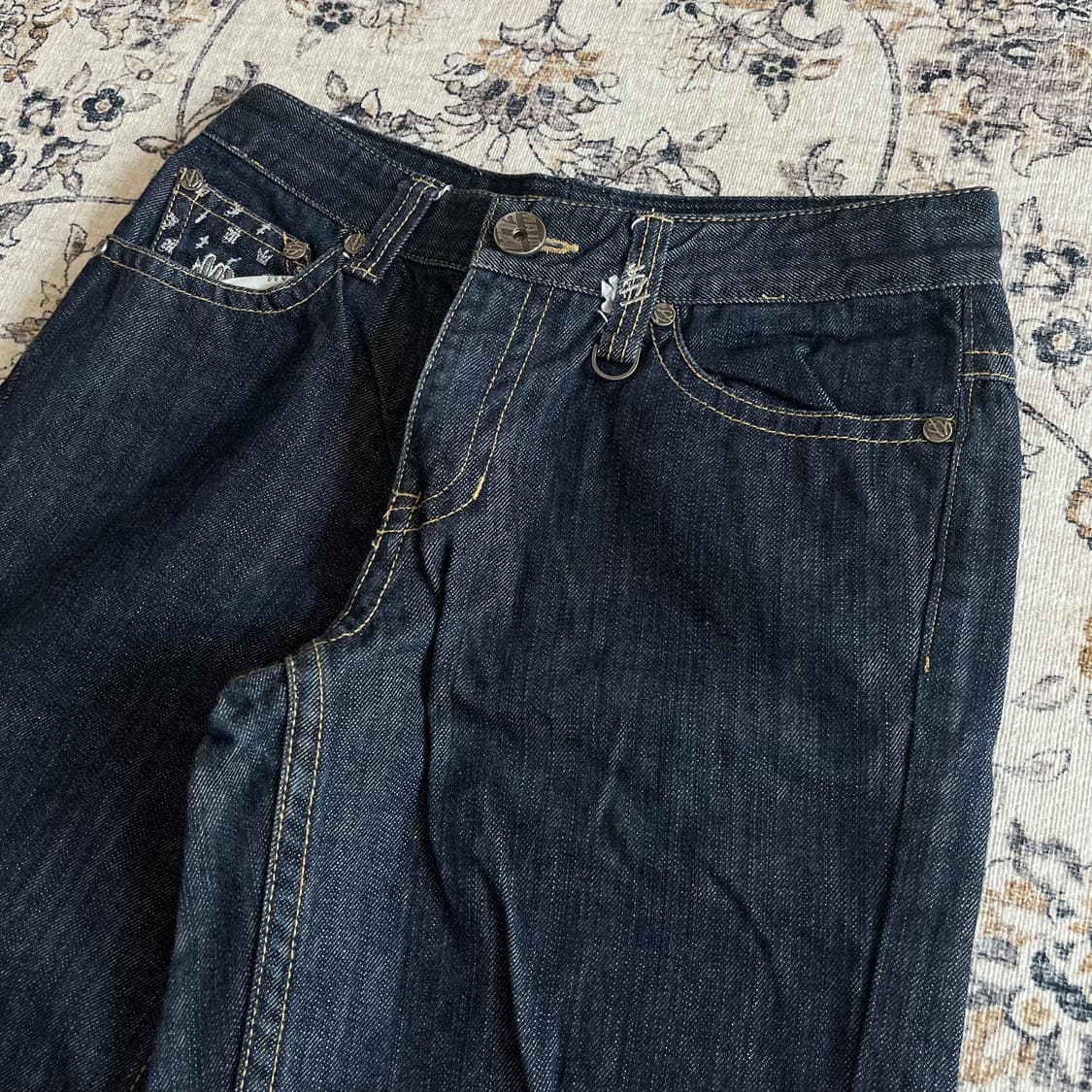 MF! 마자플라바 레터링 디테일 데님팬츠 상품이미지2