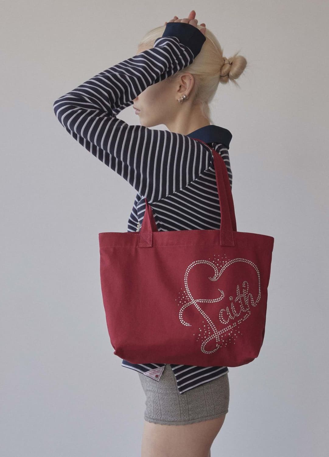스컬프터 비즈에코백 (Rhinestone Eco Bag Red) 상품이미지2