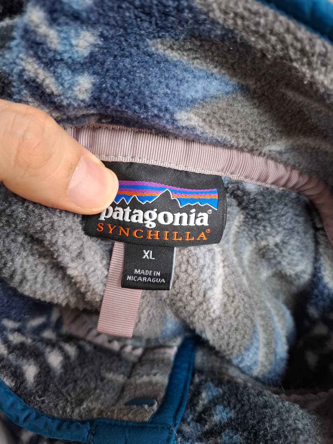XL 파타고니아 신칠라 아즈텍 패턴 플리스 풀오버 상품이미지6