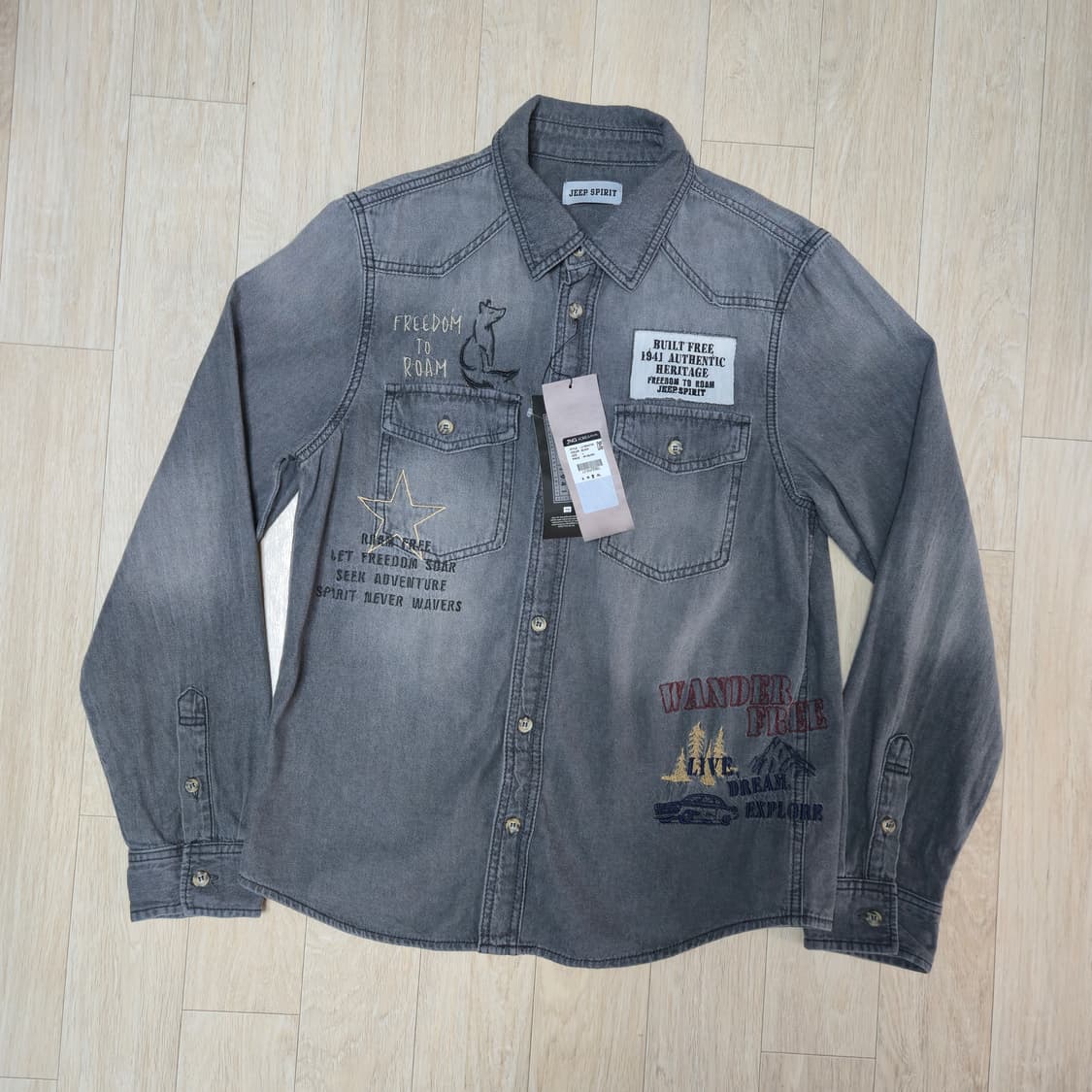새상품) JEEP SPIRIT  데님 셔츠 상품이미지1