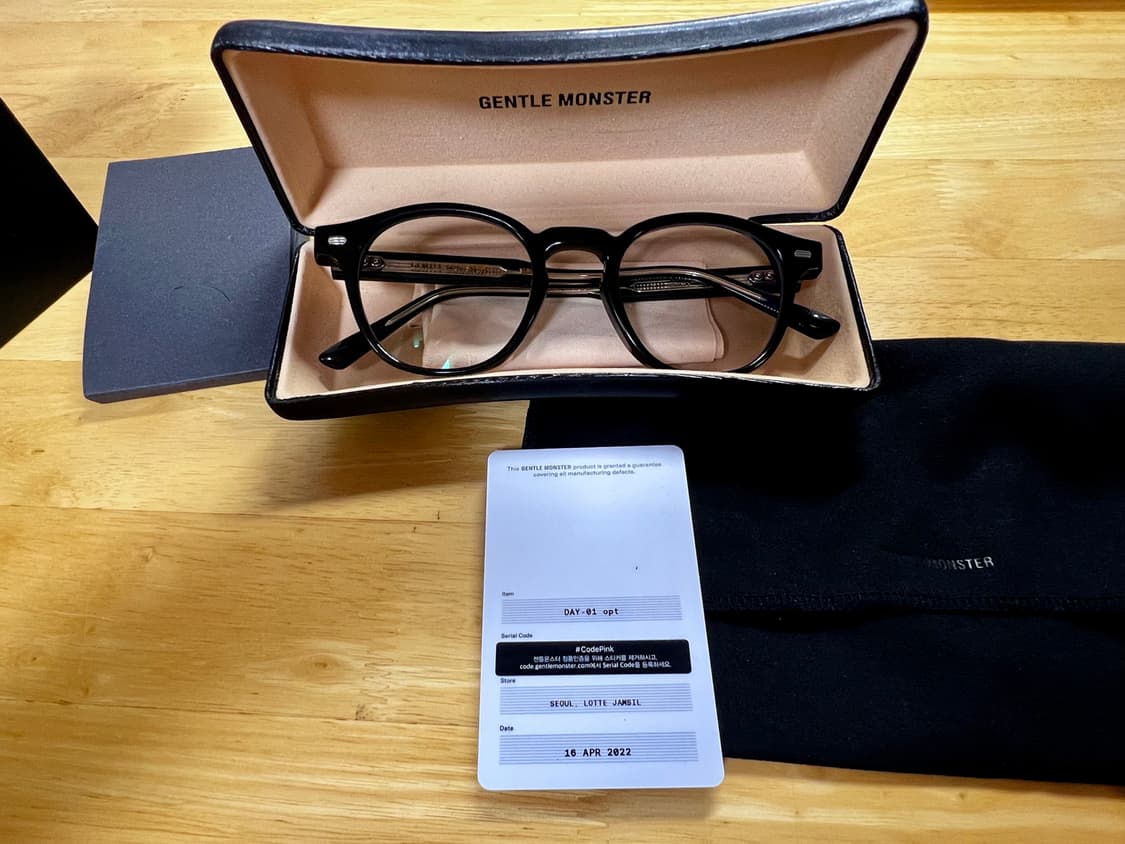 젠틀몬스터 에디 A 01 블랙 안경 상품이미지2