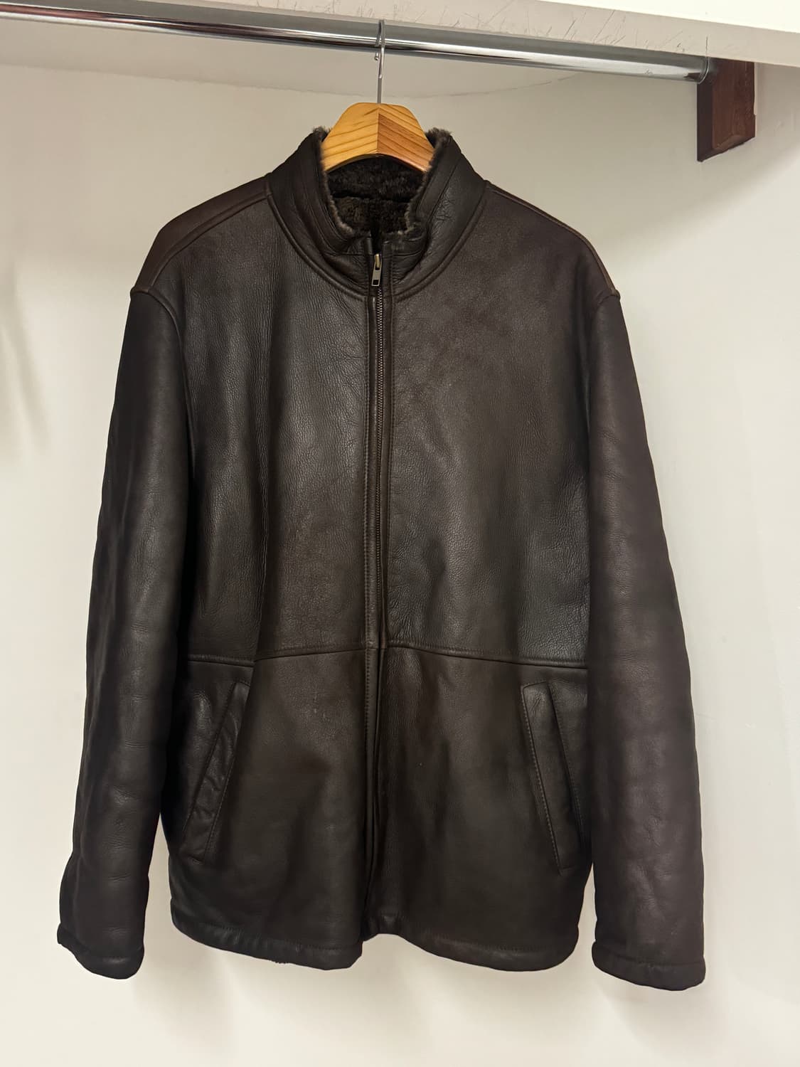 [L]Coach leather mouton jacket 상품이미지1