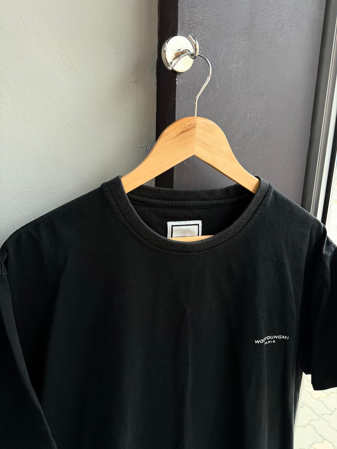 48/ 우영미 21SS 국화 백프린팅 라운드 반팔 상품이미지4