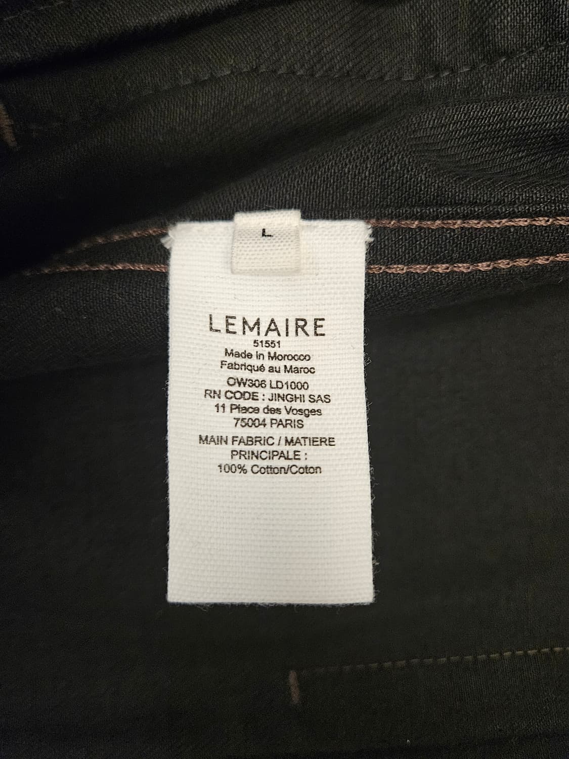 (L) 24FW 르메르 박시자켓 블랙 상품이미지3