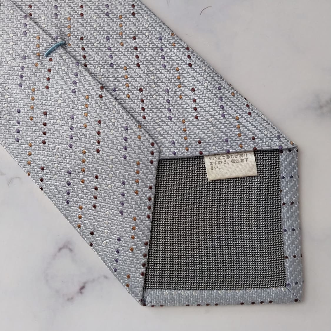 타케오 키쿠치 실크 도트 패턴 넥타이 8.6cm A+등급 K1766 상품이미지7