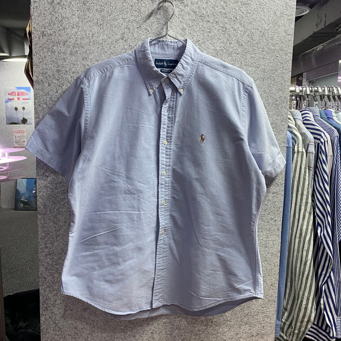 폴로 랄프로렌 브라운포니 클래식핏 반팔 셔츠 B4417 상품이미지2