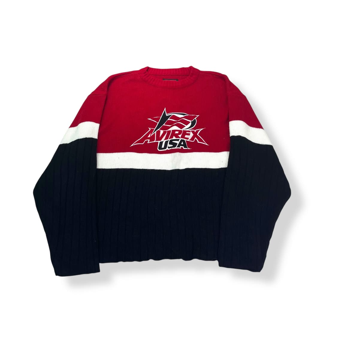 105 아비렉스 빅로고 니트 상품이미지1