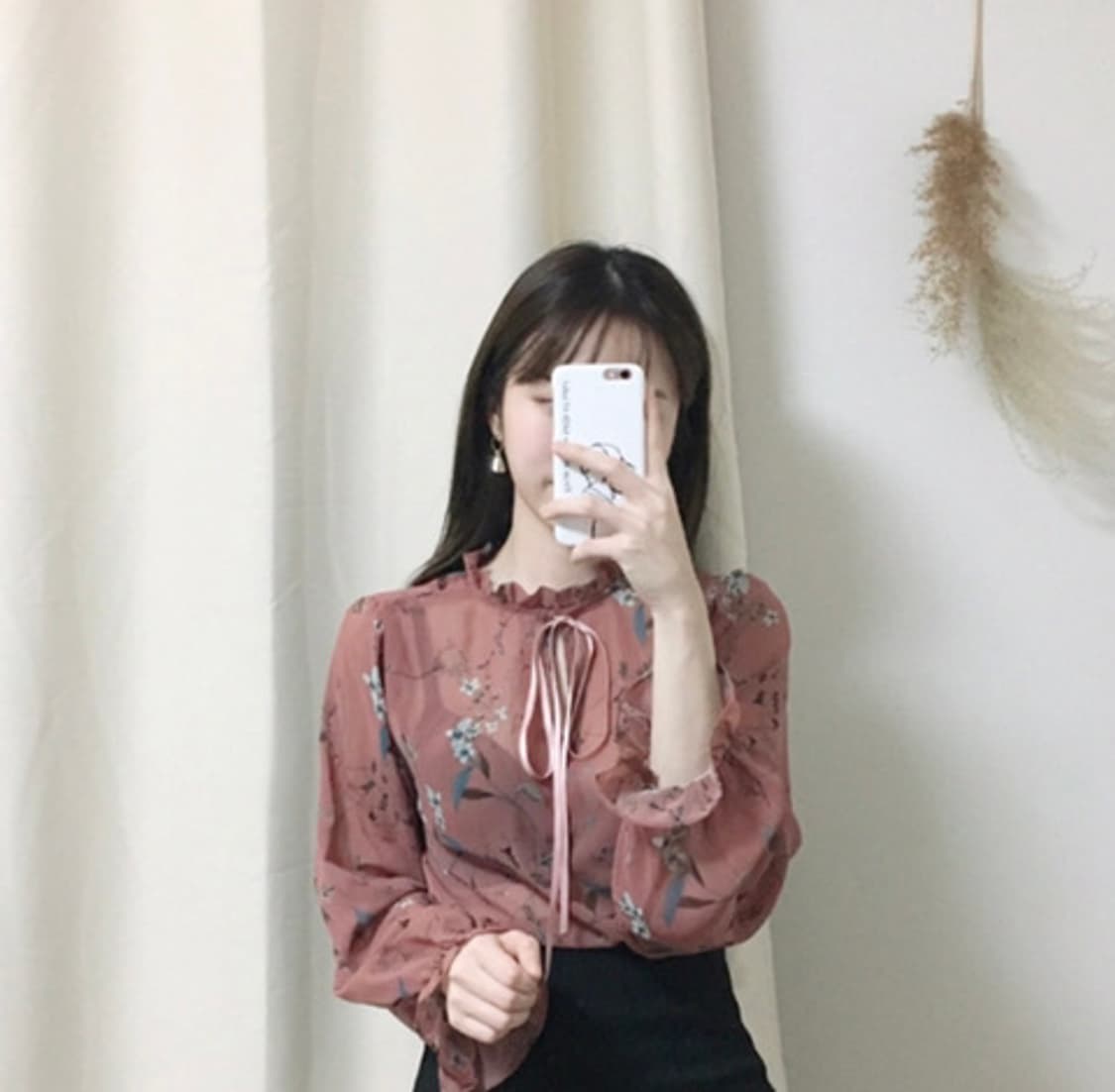 세컨에디션 여신 블라우스 상품이미지2