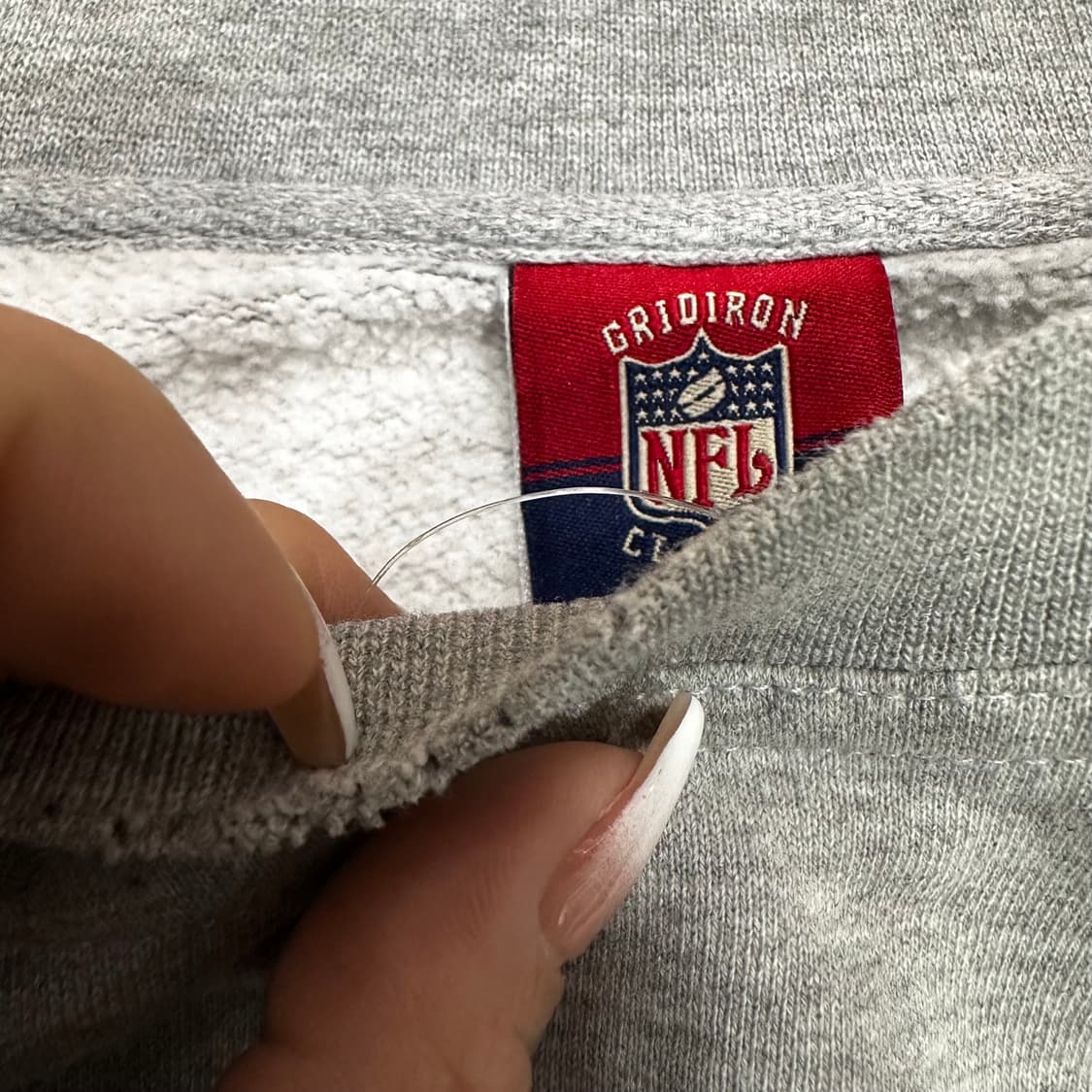 리복Xnfl  그레이 워싱턴 레드스킨 크루넥 스웻셔츠L 상품이미지3