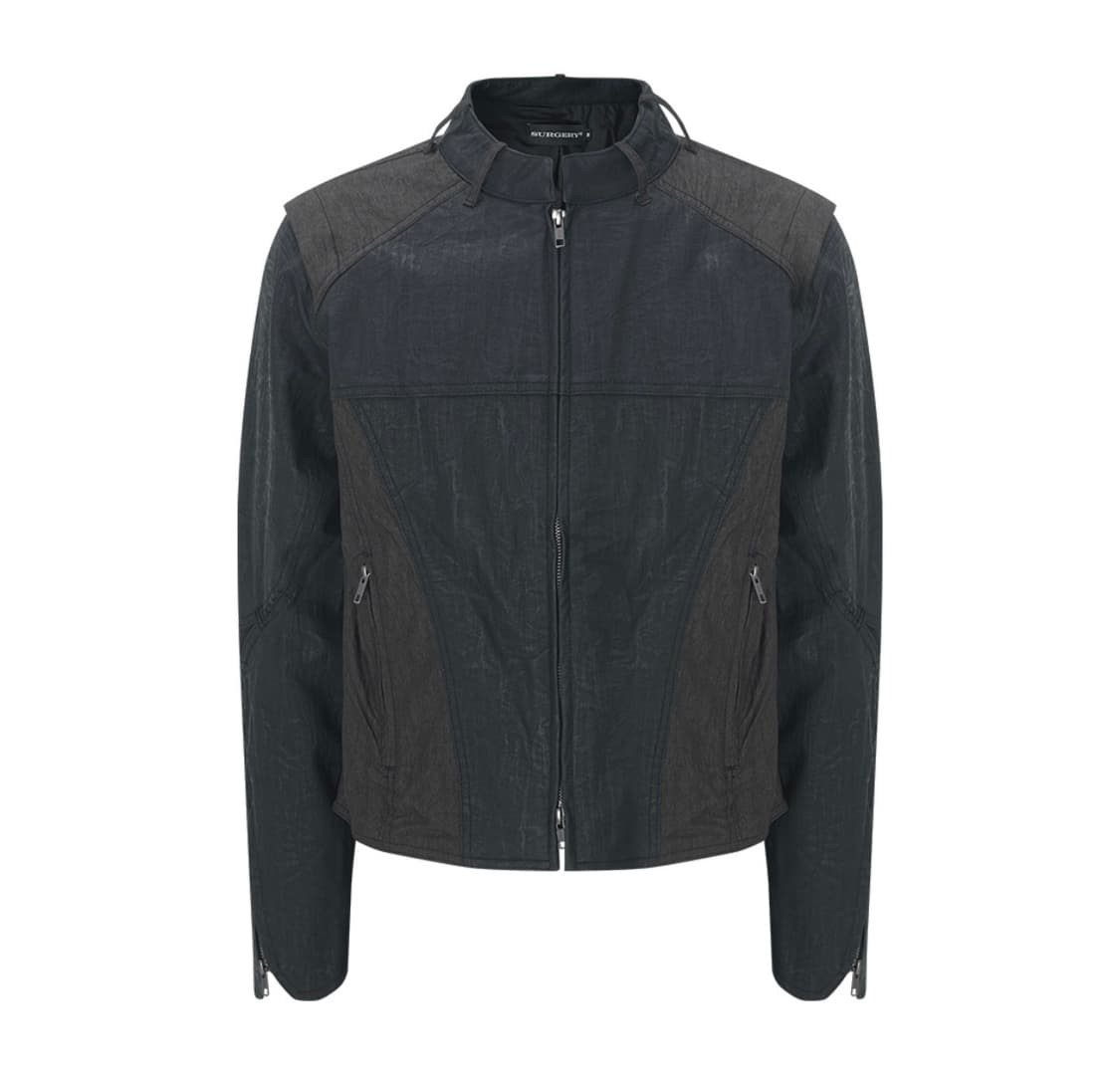 써저리 자켓 블랙/브라운 상품이미지2