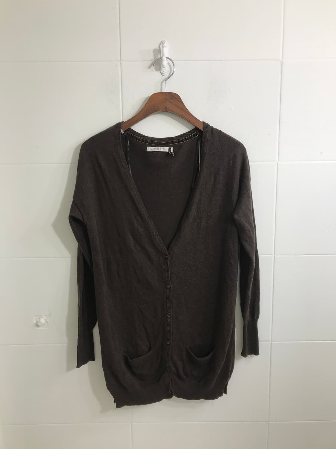 브라운 모카무스 체크 패딩 모리걸 코디세트 상품이미지5