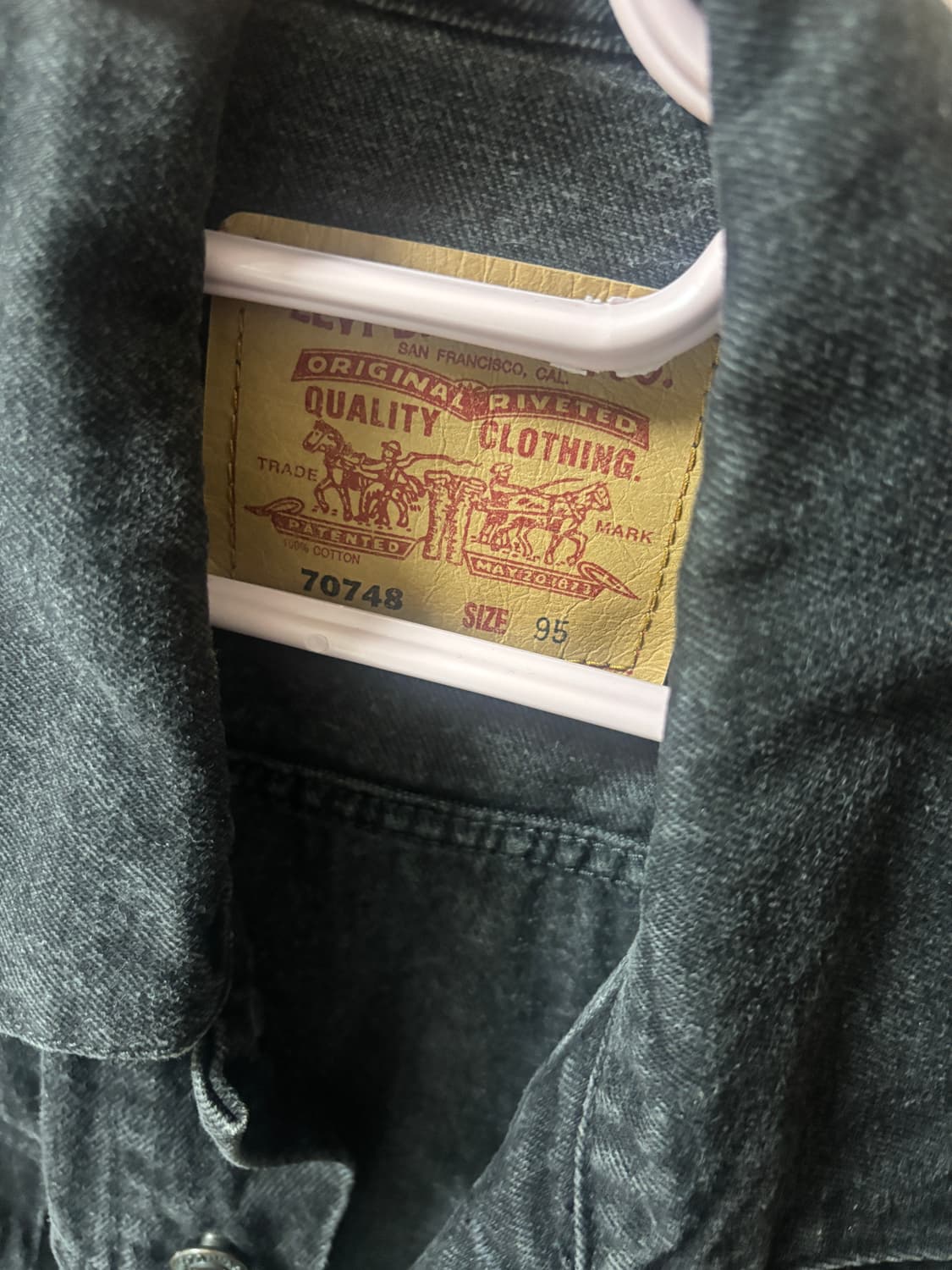 리바이스 빈티지 흑청 트러커 상품이미지3