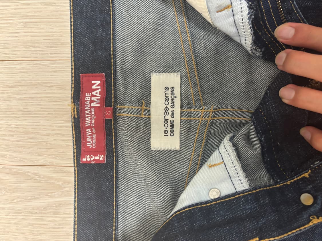 준야와타나베 앞 절개 데님  상품이미지3