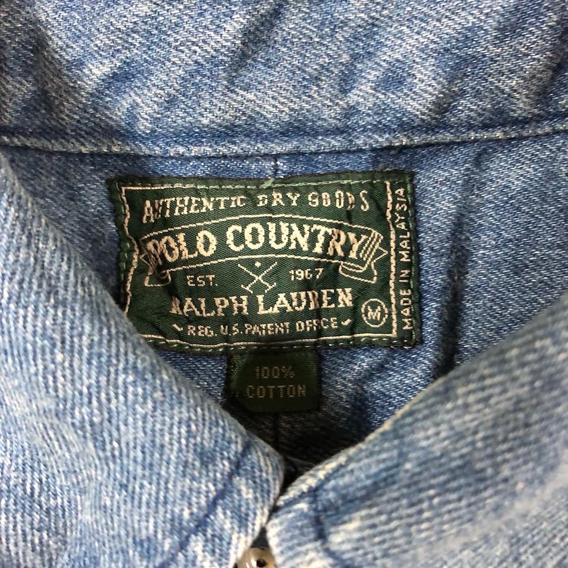 [M~L] 폴로컨트리 데님 긴팔 셔츠 상품이미지5