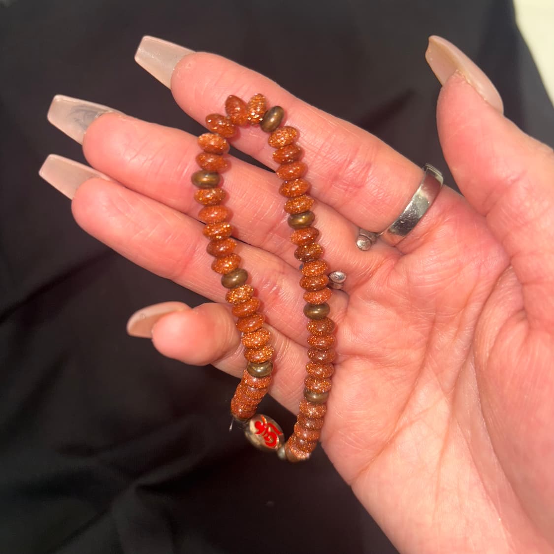Brown Buddhist Bead Bracelet 상품이미지2