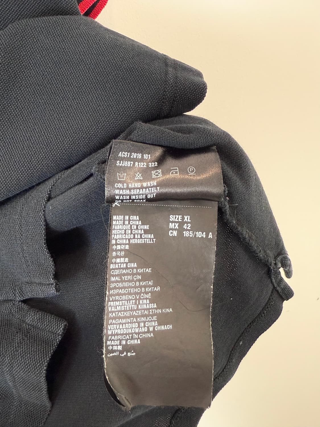 프라다 카라 반팔티 네이비 상품이미지4