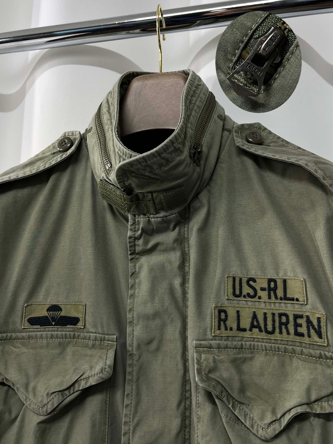 폴로 랄프로렌 공수부대 m-65 유틸리티 워시드 필드자켓 상품이미지6