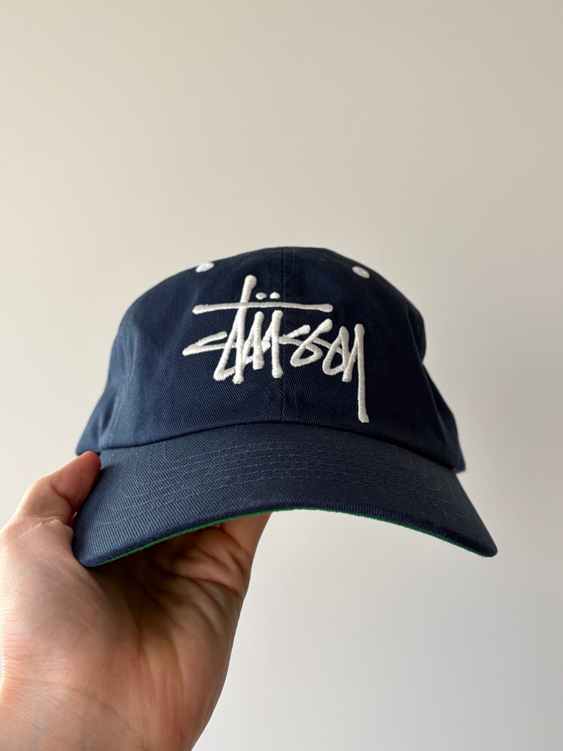 stussy 스투시 로우 프로파일 빅 베이직 스냅백 (네이비) 상품이미지1