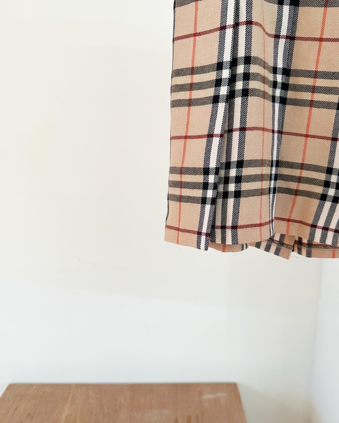 버버리 체크 플리츠 스커트 상품이미지5