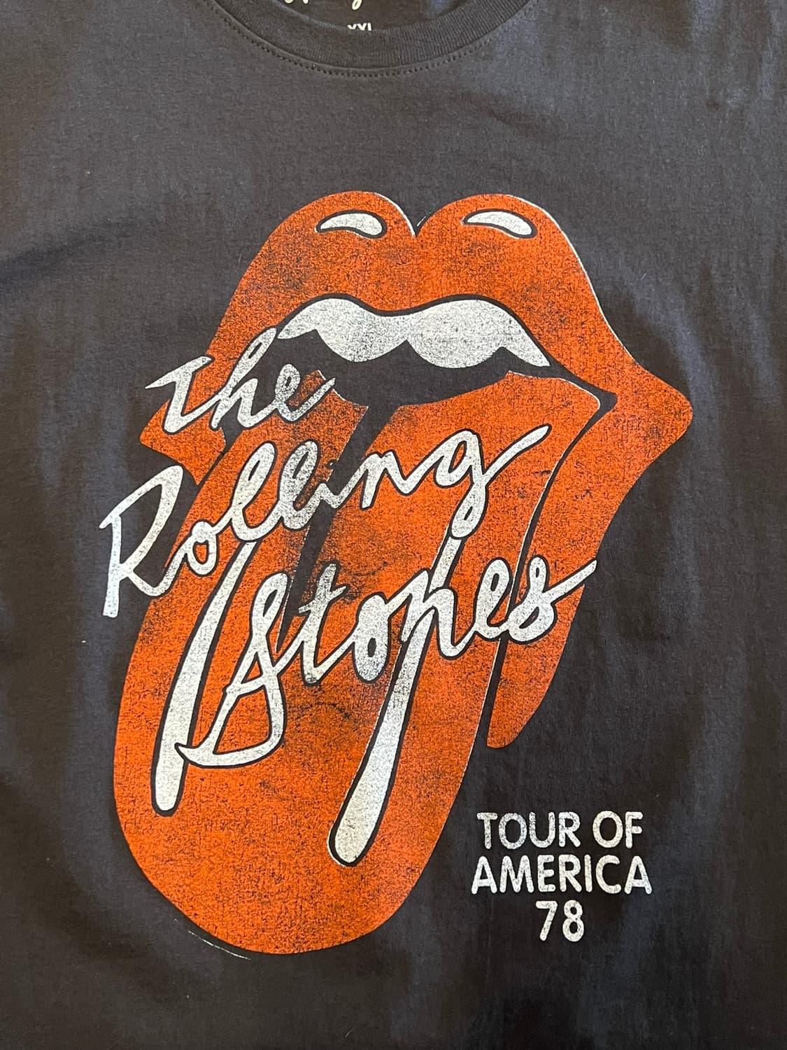 [XXL] 롤링스톤즈 1978 투어 오마주 레퍼런스 빈티지 반팔 티셔츠 상품이미지8
