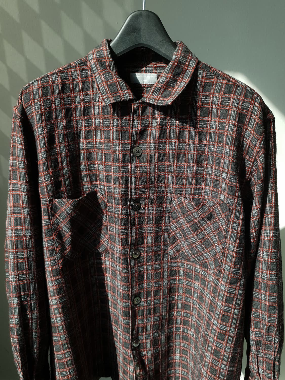 AD1997Comme Des garcons Wool Check shirt 상품이미지3