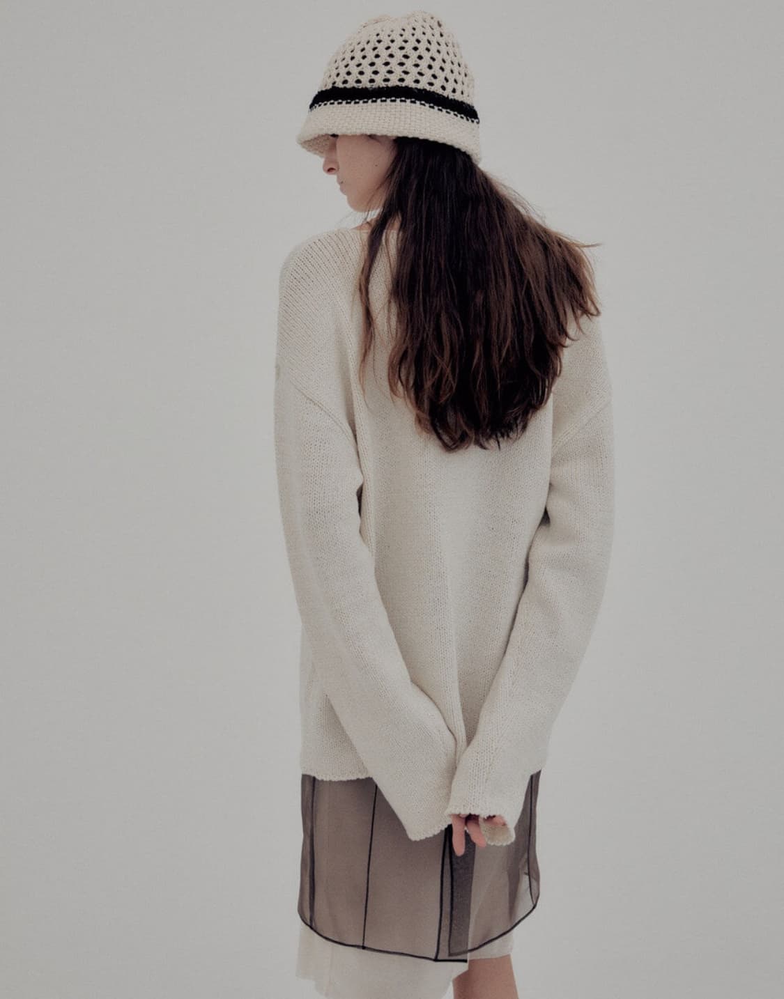 MOONSUN Honeycomb knit Hat 문선 비니 그물 상품이미지8