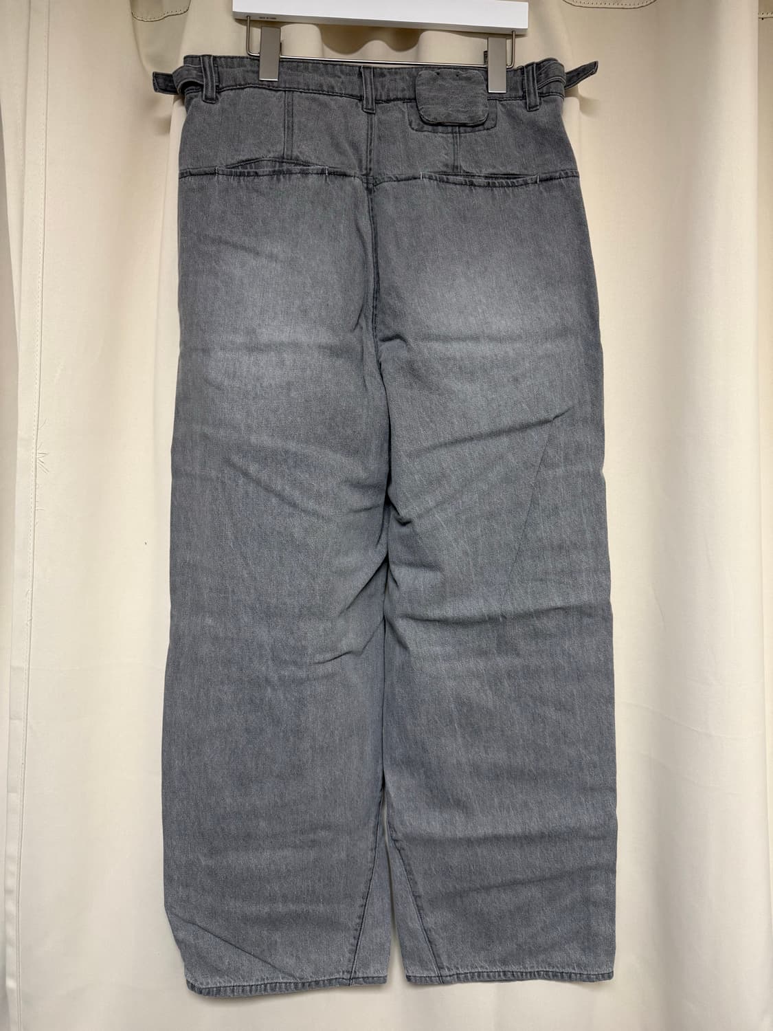 폴리테루 6포켓 루즈드 데님 1.3v 워시드 그레이 3 팝니다 상품이미지2