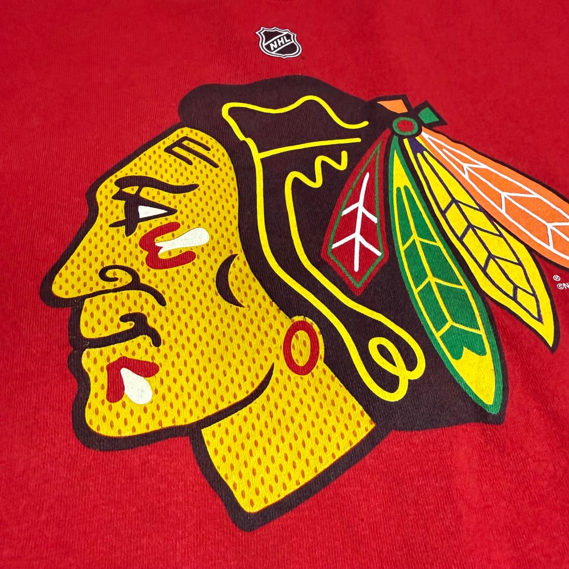 빈티지 그래픽 티셔츠 Chicago Blackhawk Reebok 상품이미지2