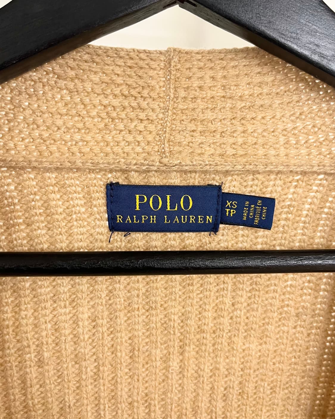 폴로 랄프로렌 베이지 립드 니트 가디건 상품이미지7