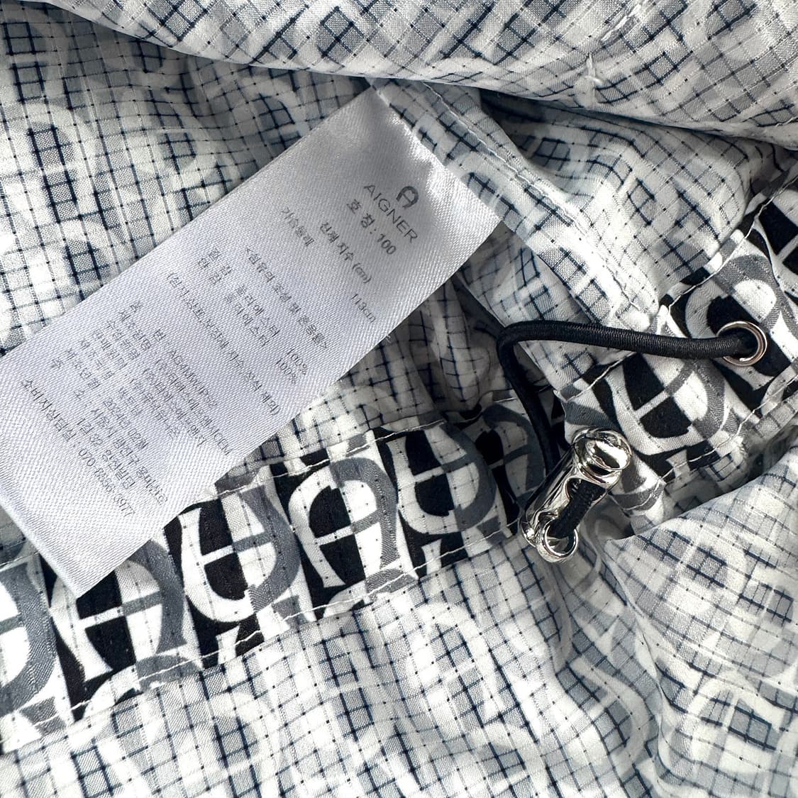 아이그너 24 로고 심볼 프린트 후드 집업 자켓 상품이미지3