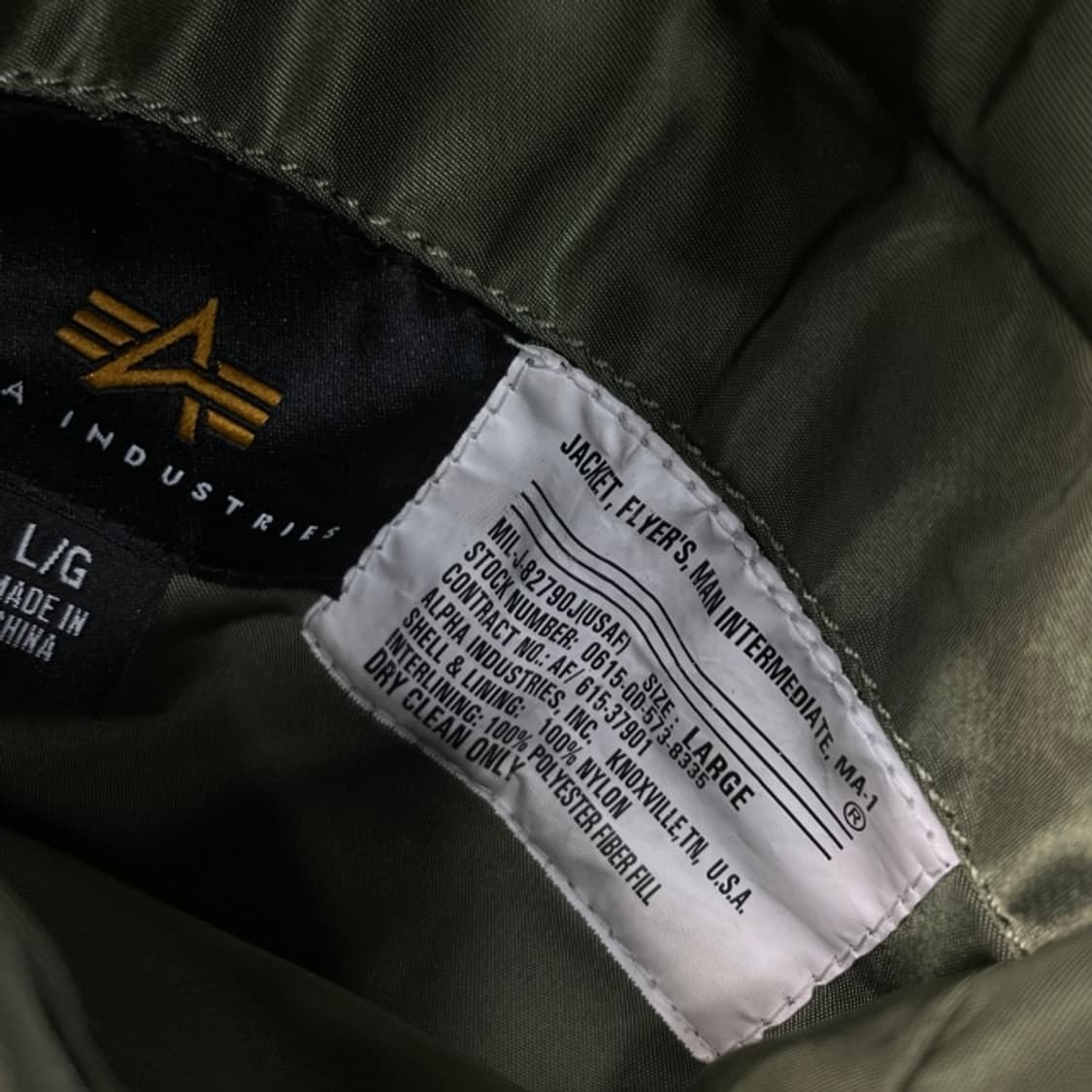 100 알파인더스트리 MA-1 항공점퍼  상품이미지4