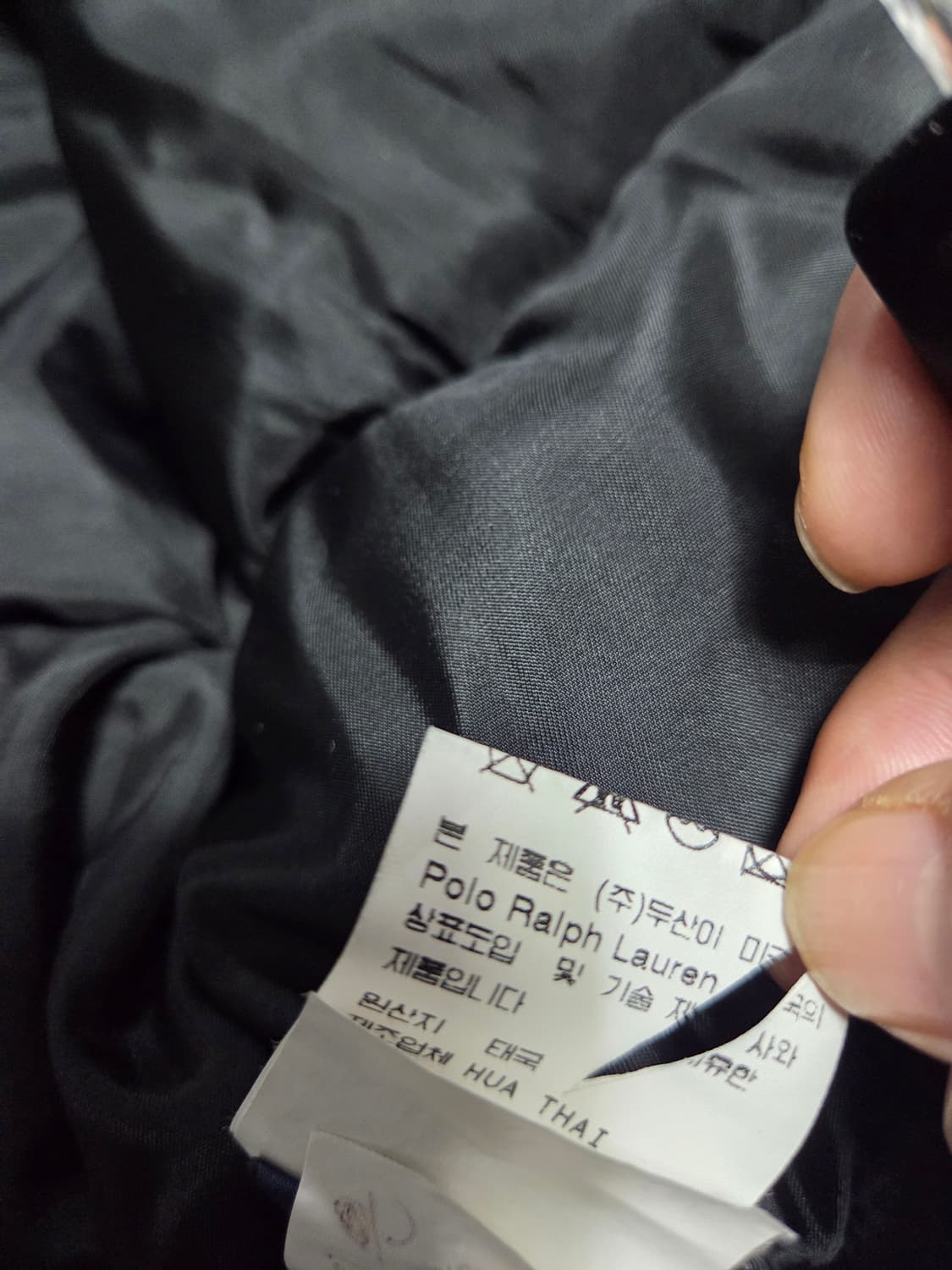 폴로 랄프로렌 블랙 봄버 구스 패딩 자켓 퍼 카라 상품이미지5