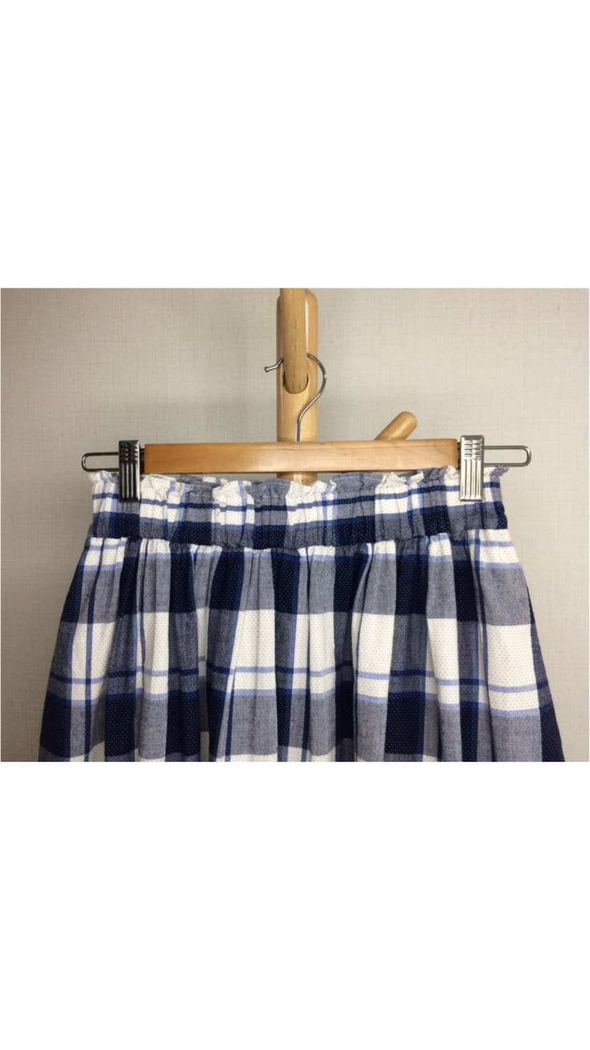 Ray beams 레이빔즈 네이비 체크 스커트 상품이미지2
