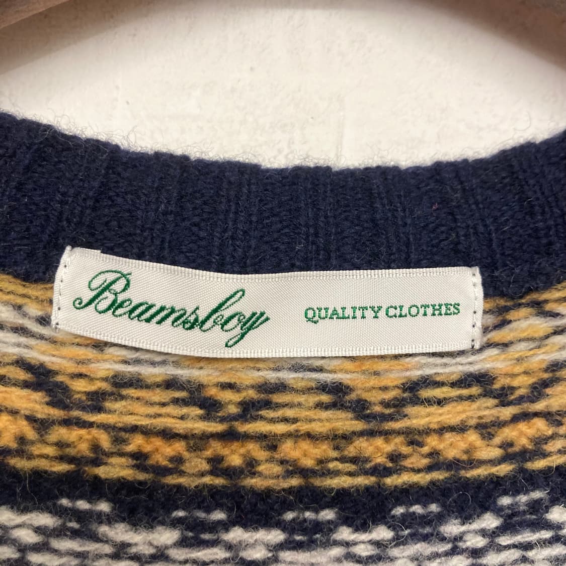 빔즈보이 페어아일 울 베스트 가디건 상품이미지5