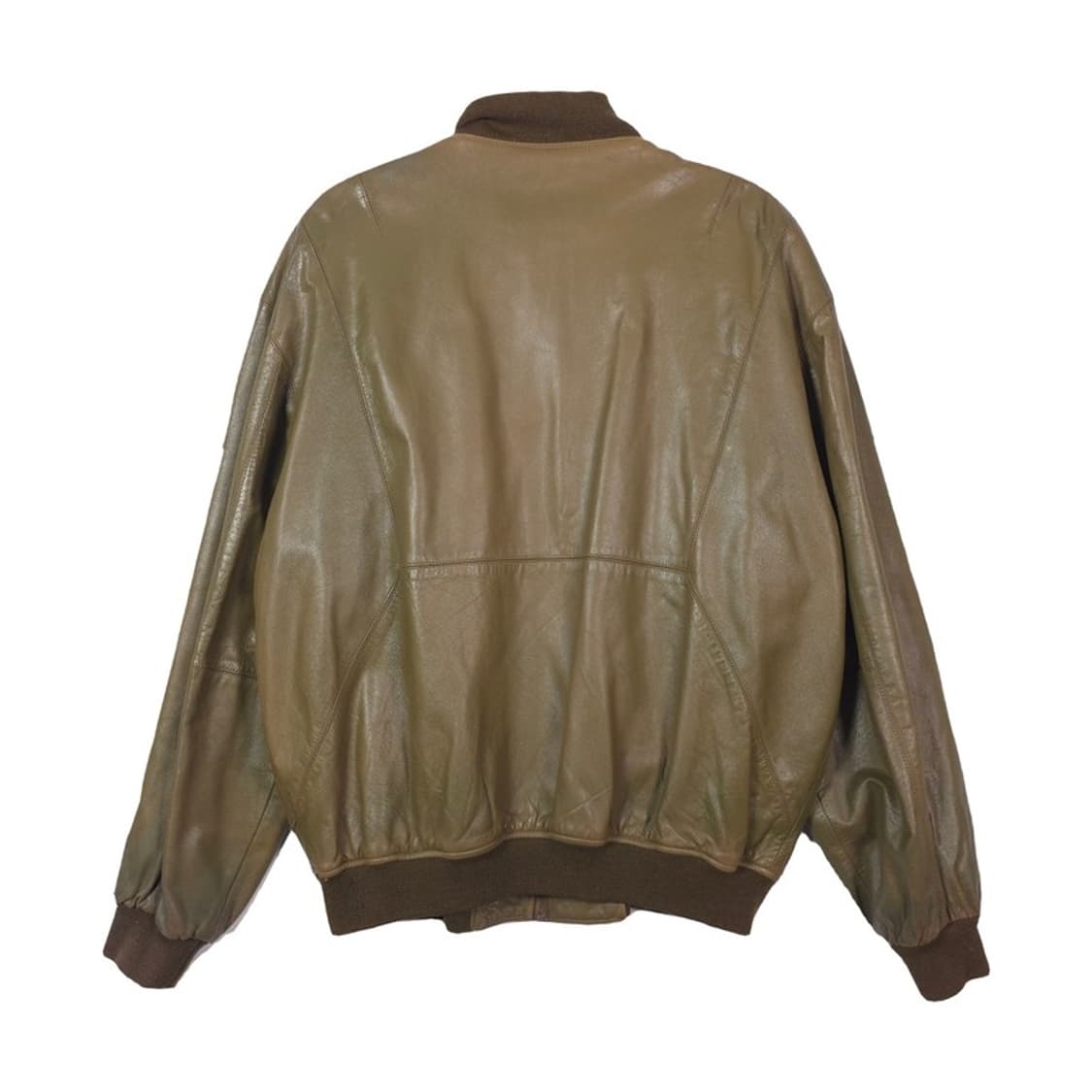 Vintage 올리브 카키 리얼 램스킨 레더 블루종 XL 상품이미지2