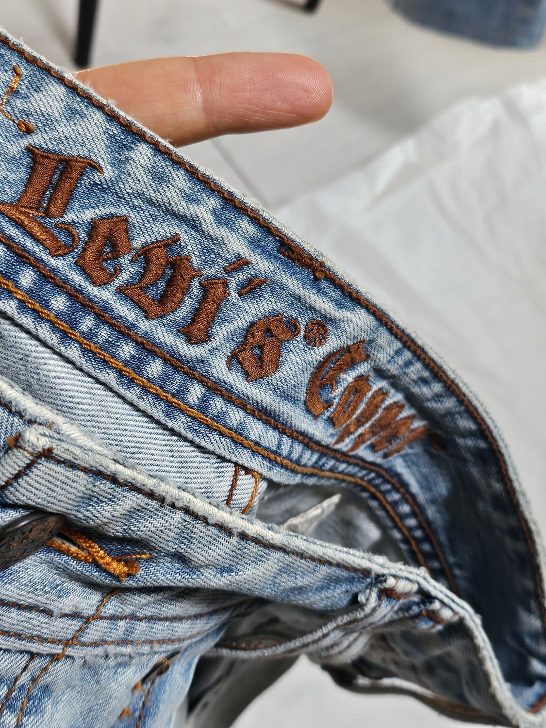 리바이스 쿠퍼스 데미지 워싱 데님 팬츠 28-29 상품이미지3