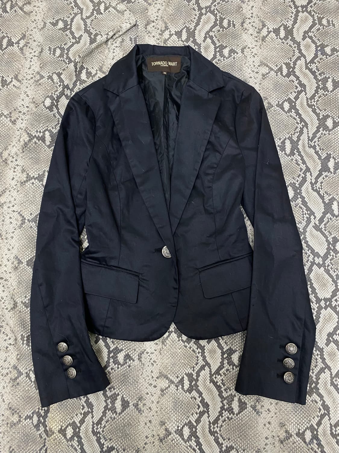 [Tornado Mart] Minimal Black Blazer 상품이미지1