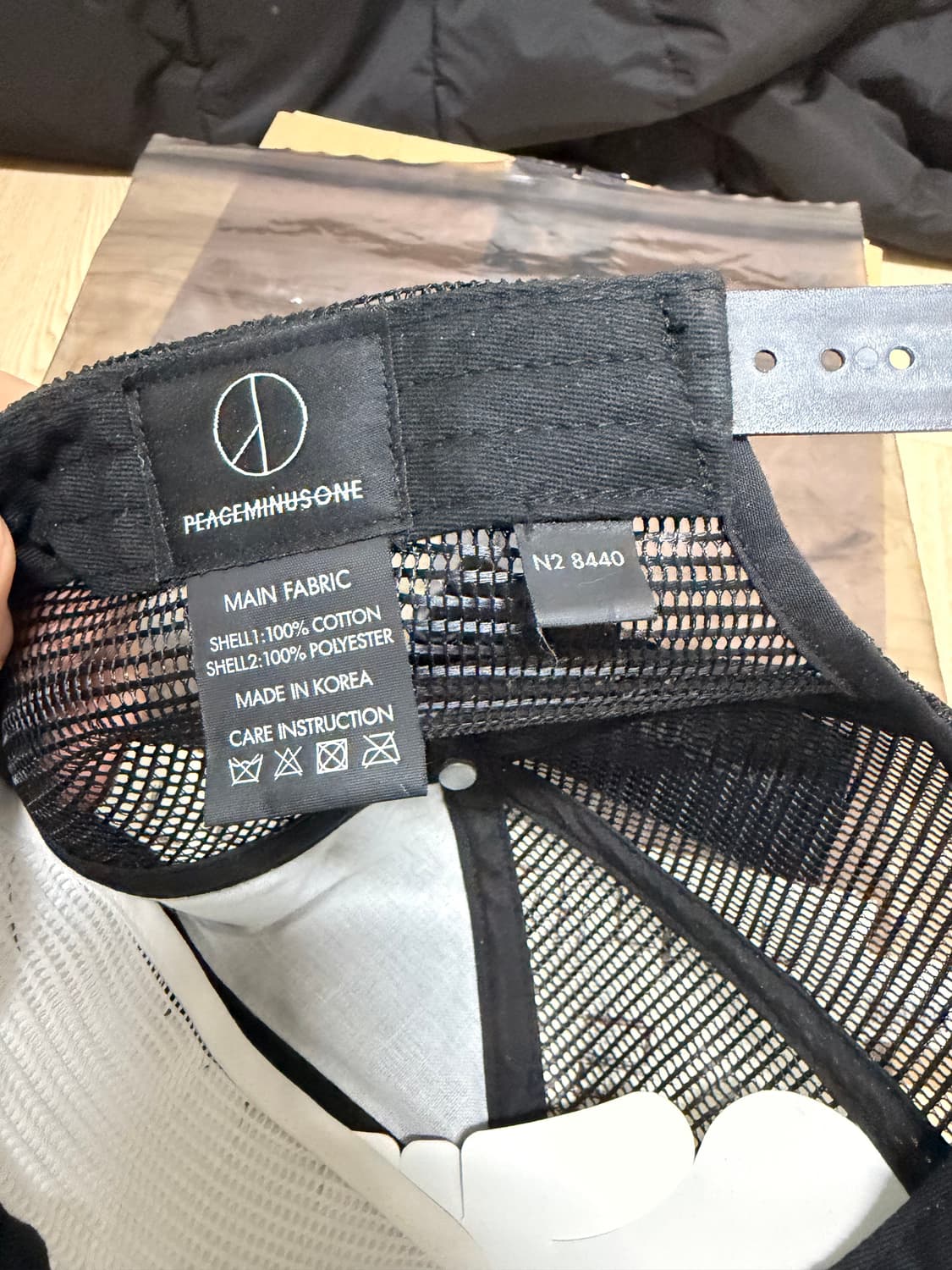 피스마이너스원 메쉬캡 블랙 상품이미지4